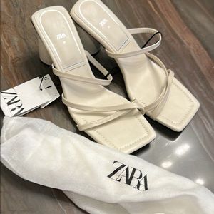 BRAND NEW off white ZARA sandals
